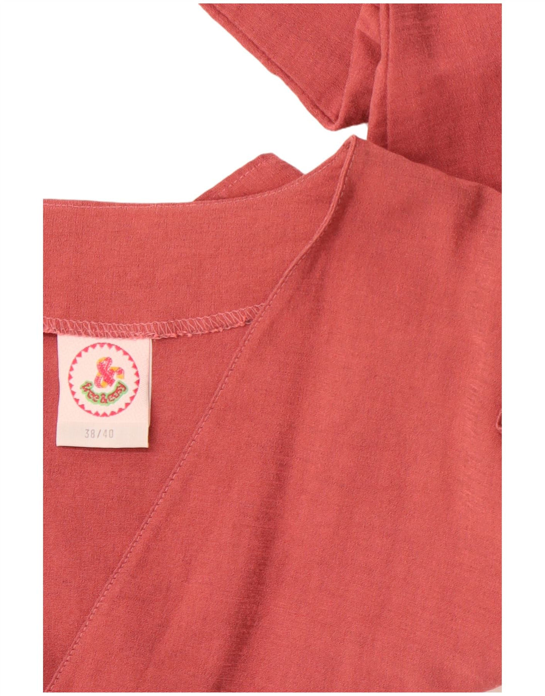 VINTAGE Γυναικείο Crop Top EU 38/40 Medium Pink Viscose