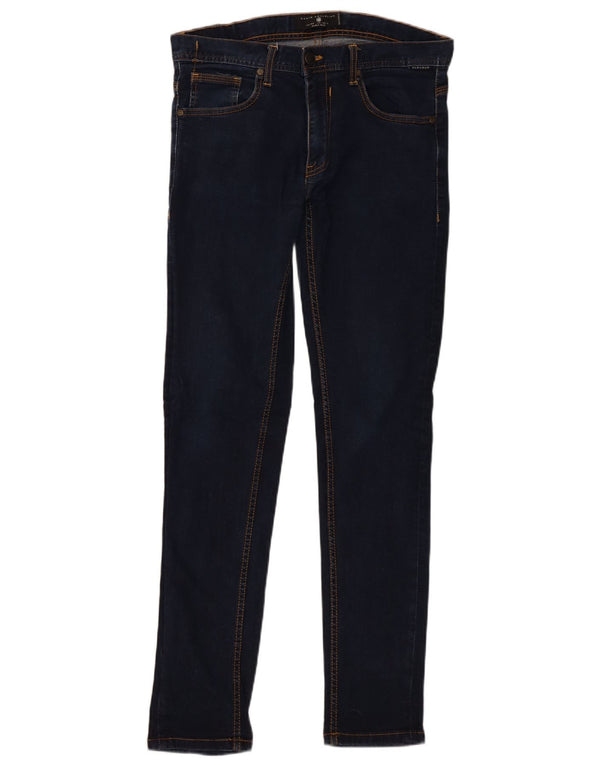 Zara Ανδρικό Super Skinny Jeans EU 44 Large W34 L32 Navy Blue