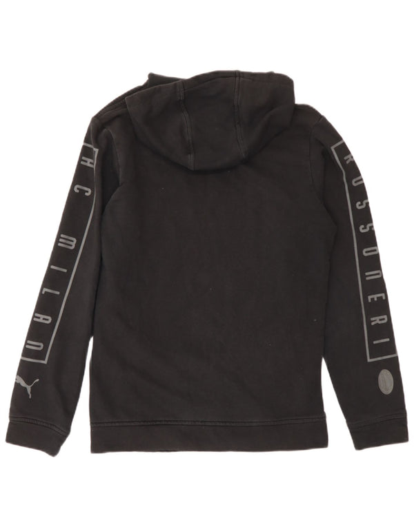 Puma Boys Graphic Hoodie Jumper 13-14 Years XL Μαύρο