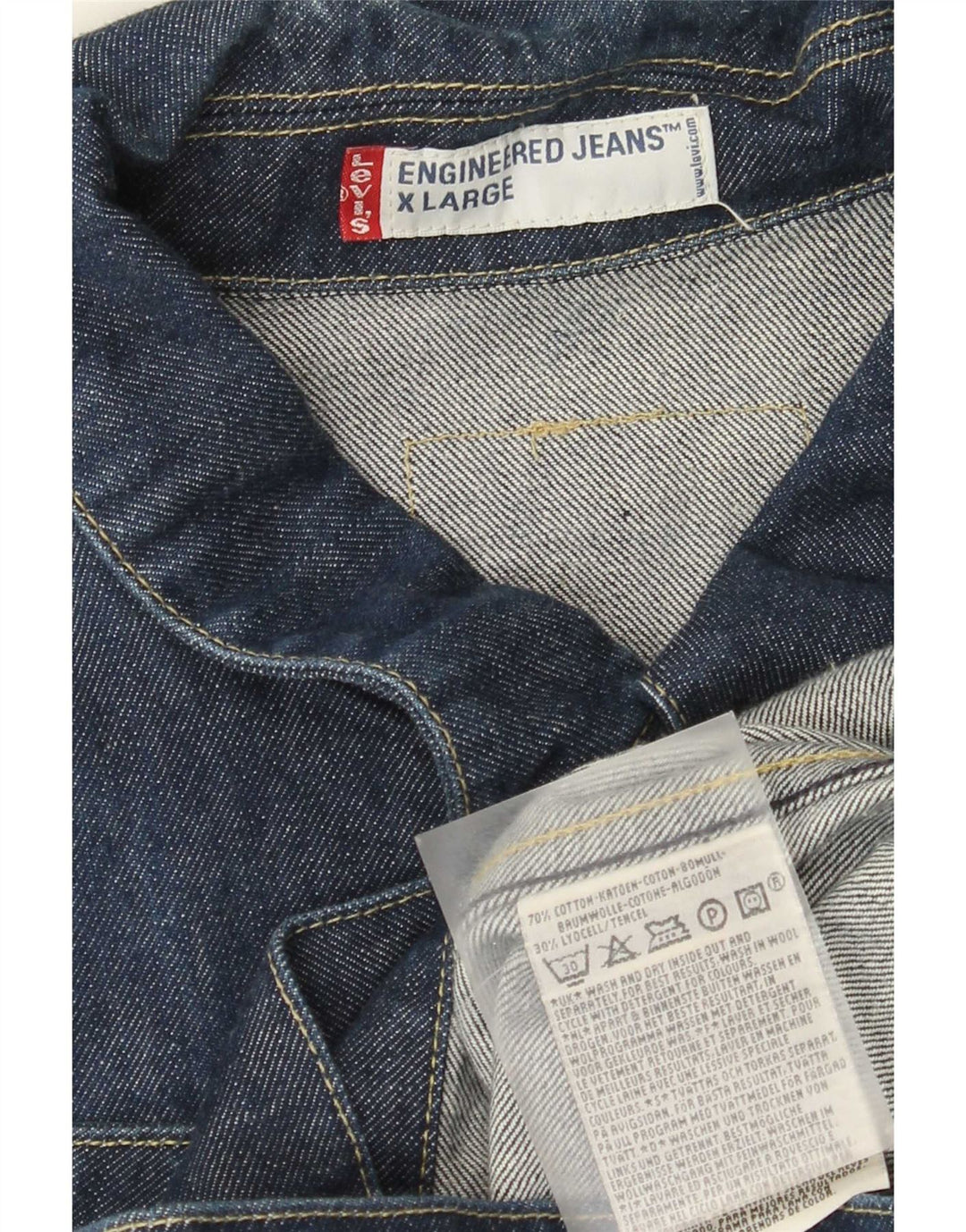 Γυναικείο τζιν μπουφάν Levi's UK 42 XL Navy Blue Cotton