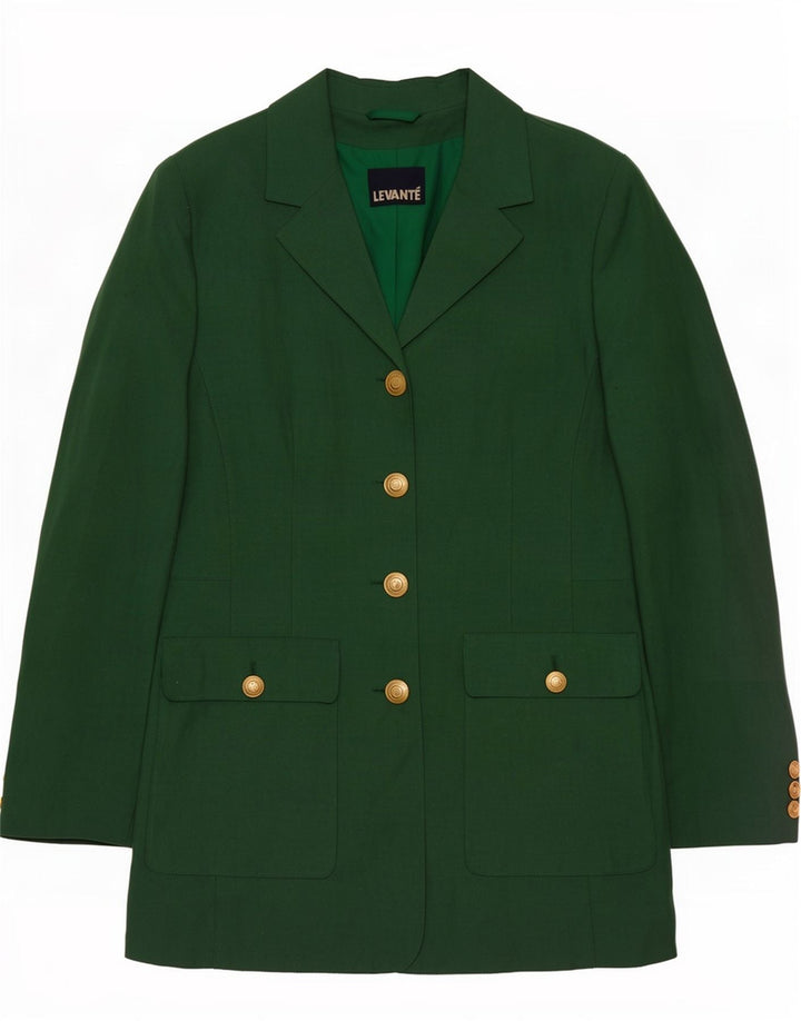 Levante Γυναικείο μπουφάν σακάκι με 4 κουμπιά EU 36 Small Green Polyester