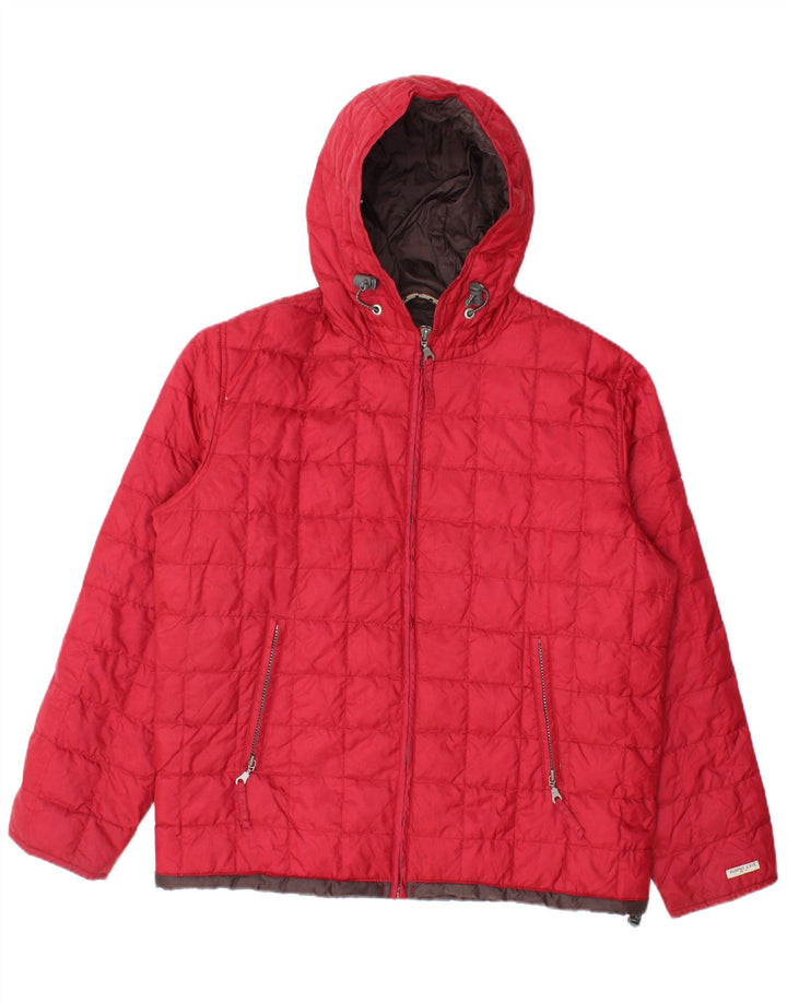 Murphy & Nye Ανδρικό μπουφάν με κουκούλα UK 38 Medium Red Nylon