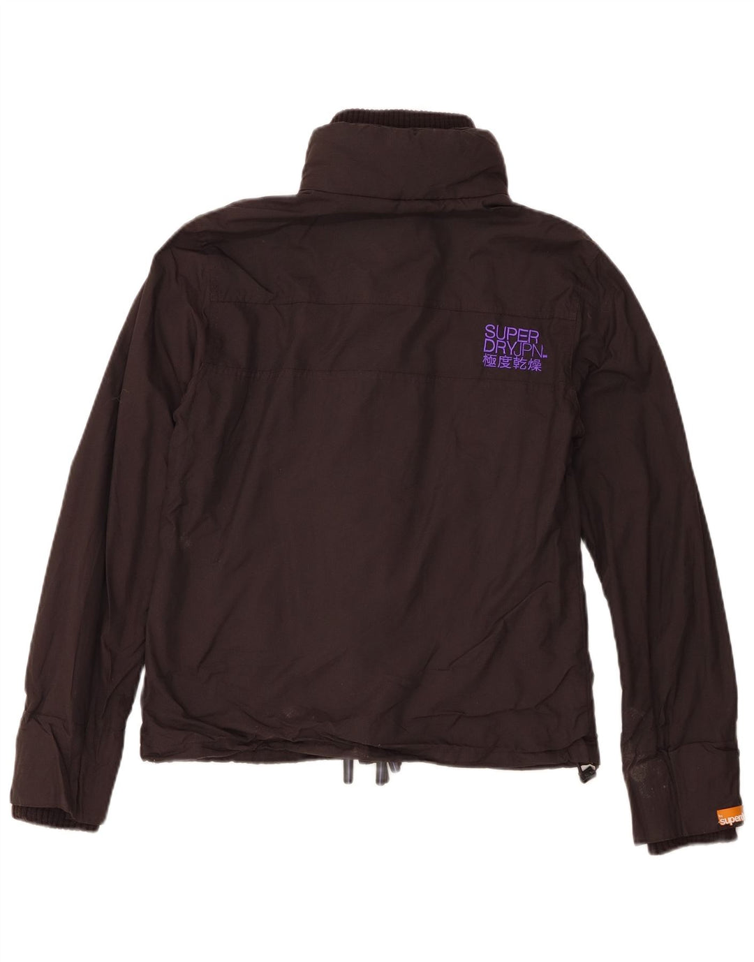 Superdry γυναικείο μπουφάν βροχής UK 14 μεγάλο μαύρο νάιλον