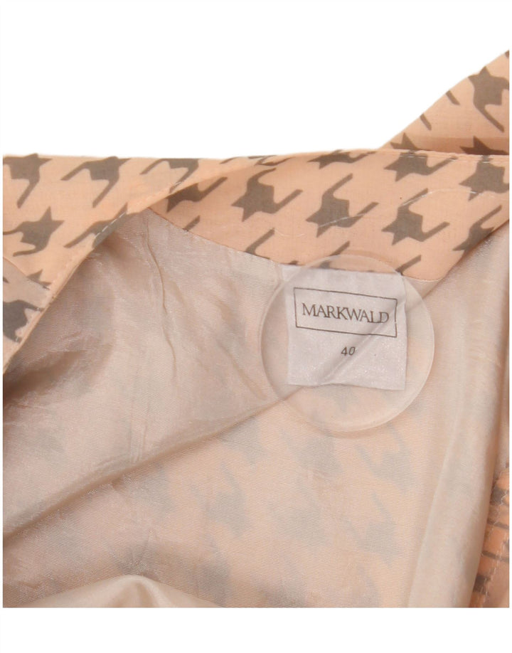 MARKWALD Γυναικείο πουκάμισο Crop 3/4 Μπλούζα EU 40 Medium Pink Houndstooth