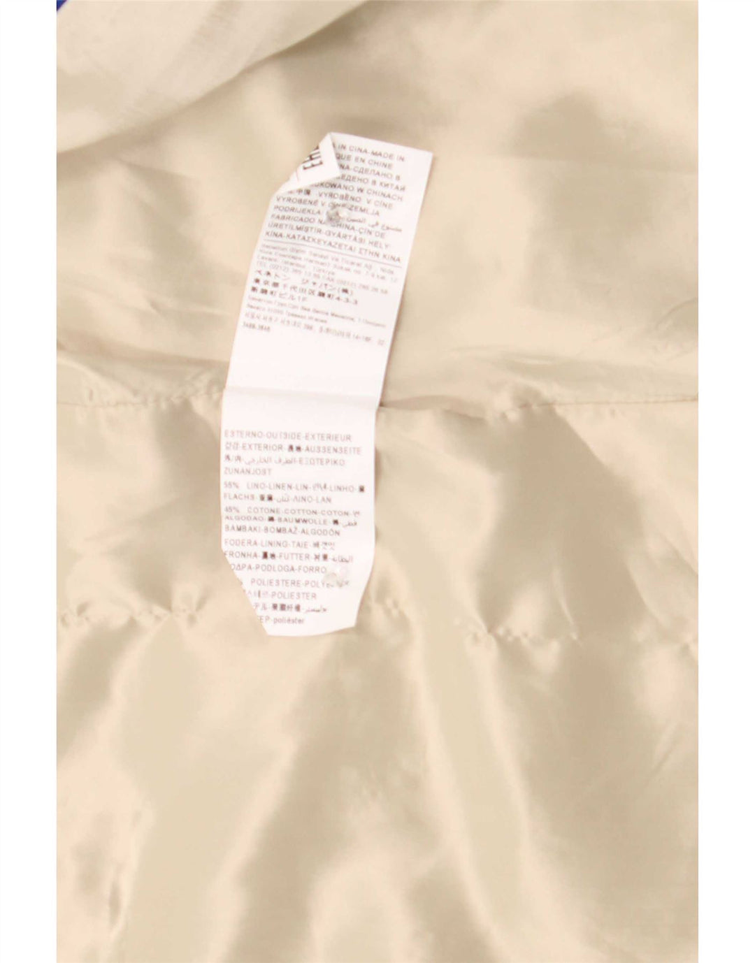Γυναικείο Πανωφόρι Benetton UK 12 Medium Beige Λινό