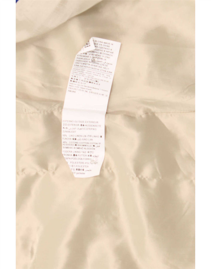 Γυναικείο Πανωφόρι Benetton UK 12 Medium Beige Λινό