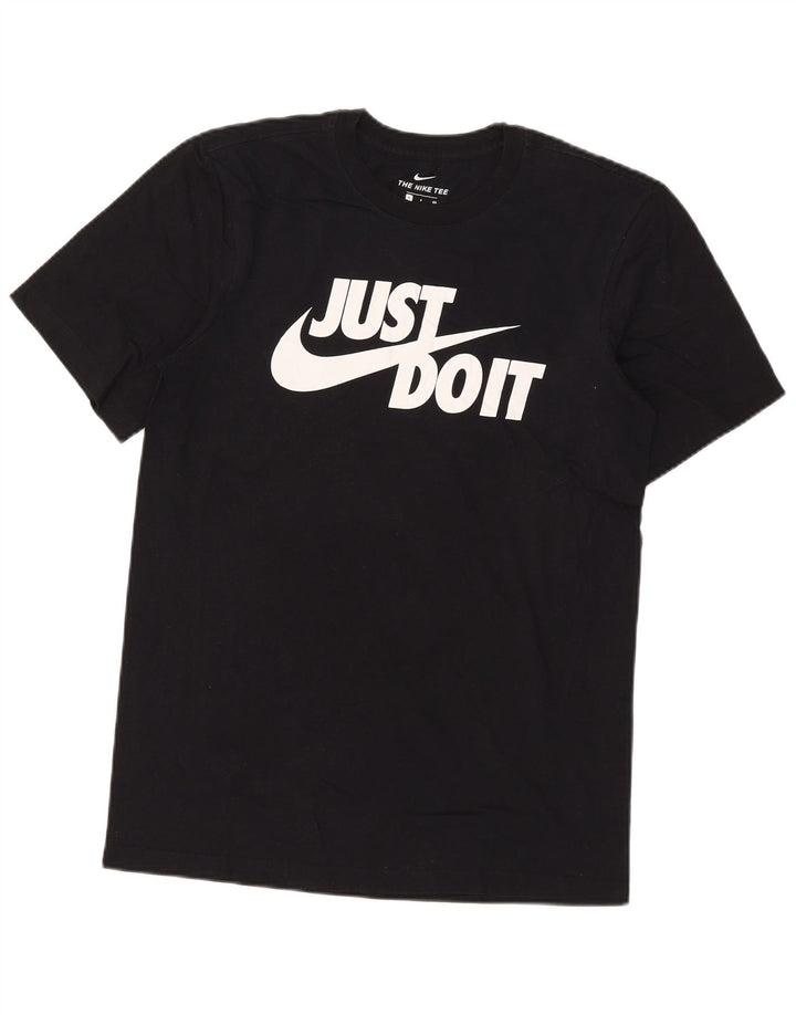 Ανδρικό γραφικό μπλουζάκι Nike σε μαύρο χρώμα