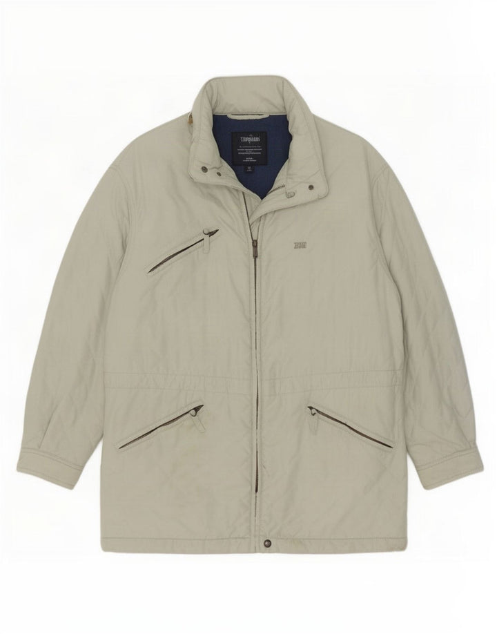 Think Pink Mens Quilted Jacket UK 42 XL Grey