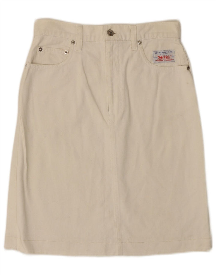 Γυναικεία τζιν φούστα LEVI'S W26 Small Off White