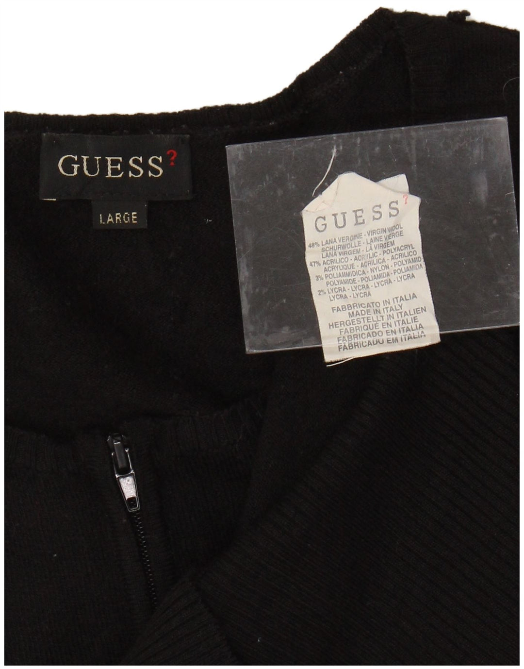 GUESS Γυναικείο Ζακέτα με μανίκια 3/4 UK 14 Large Black