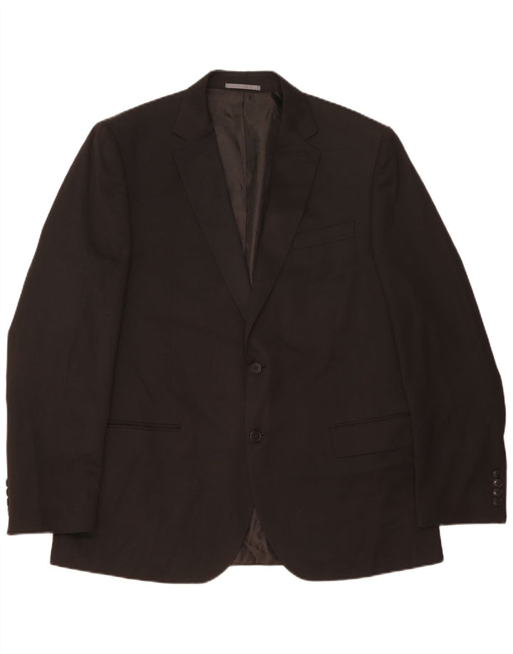 Marks & Spencer Ανδρικό σακάκι blazer 2 κουμπιών UK 44 XL μαύρο πολυεστέρα