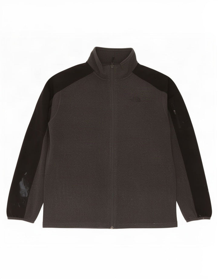 The North Face Ανδρικό Fleece Jacket UK 40 Large Grey Colourblock Polyester