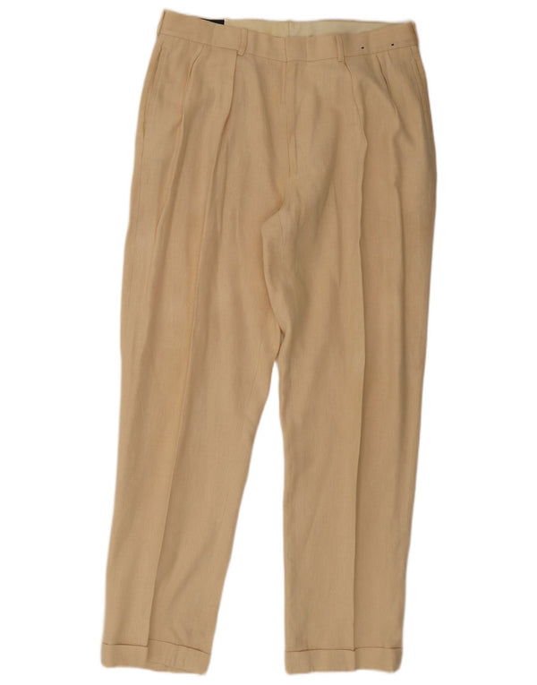 Polo Ralph Lauren Ανδρικό παντελόνι Chino με καρφίτσες W36 L32 Μπεζ λινάρι
