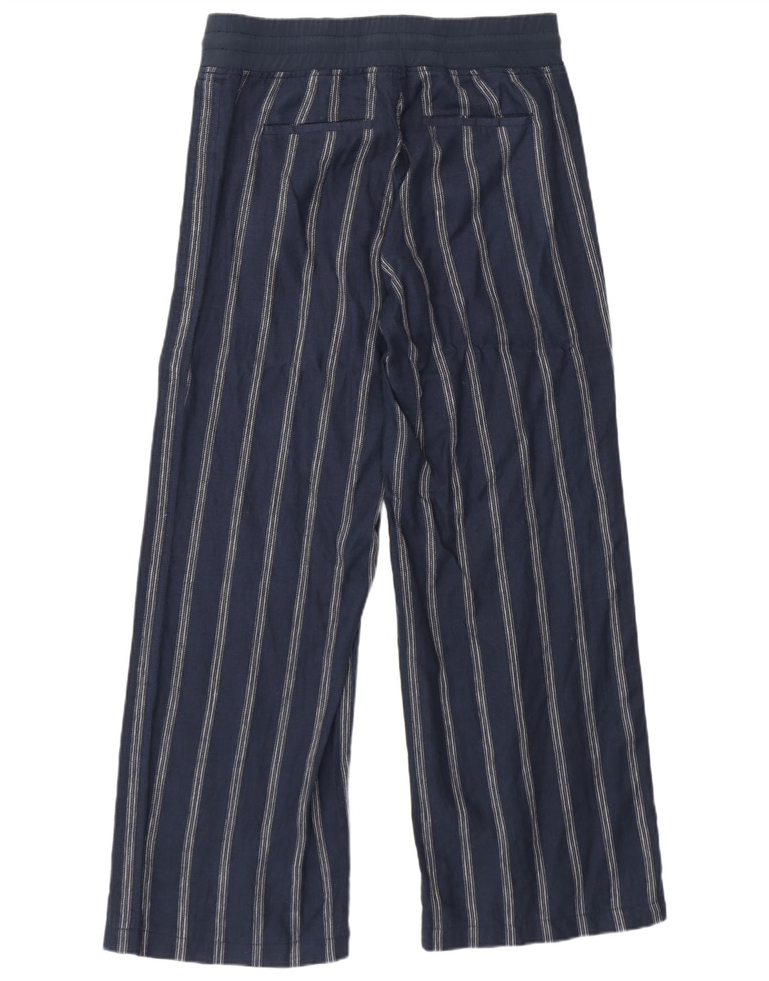 Γυναικεία αθλητική φόρμα Athleta Παντελόνι US 8 Medium Navy Blue ριγέ λινό