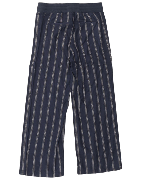 Γυναικεία αθλητική φόρμα Athleta Παντελόνι US 8 Medium Navy Blue ριγέ λινό