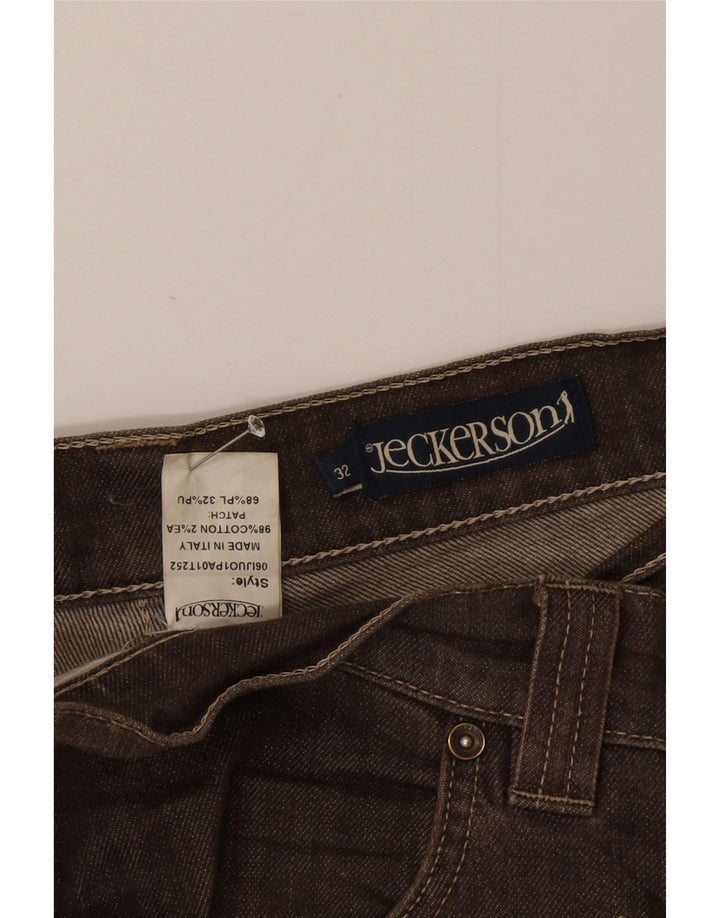 Jeckerson Ανδρικό Slim Jeans W32 L34 Καφέ Βαμβακερό