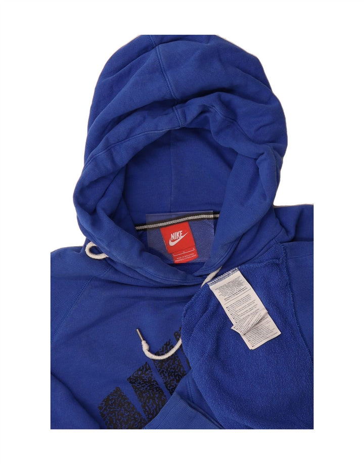 NIKE Mens Graphic Hoodie Jumper Large Blue Cotton Vintage Nike and Second-Hand Nike from Messina Hembry 