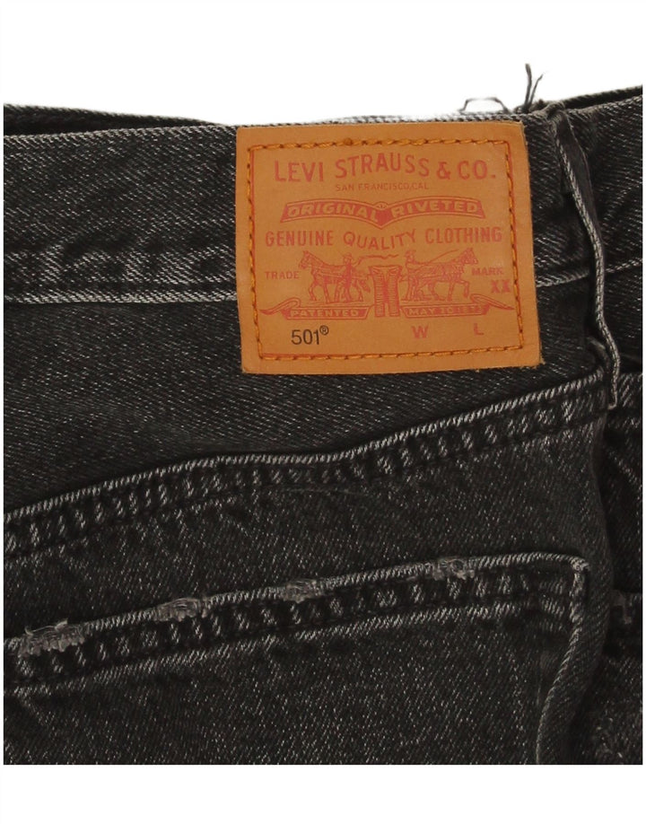 Γυναικείο 501 τζιν σορτς Levi's W28 μεσαίο μαύρο