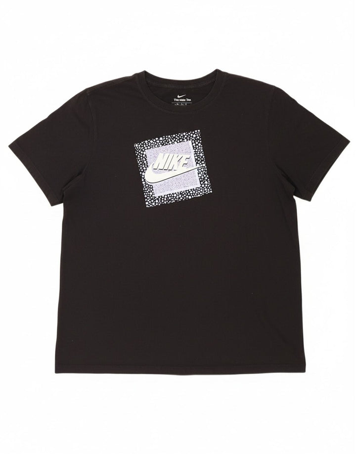 NIKE Mens Graphic T-Shirt Top XL Black