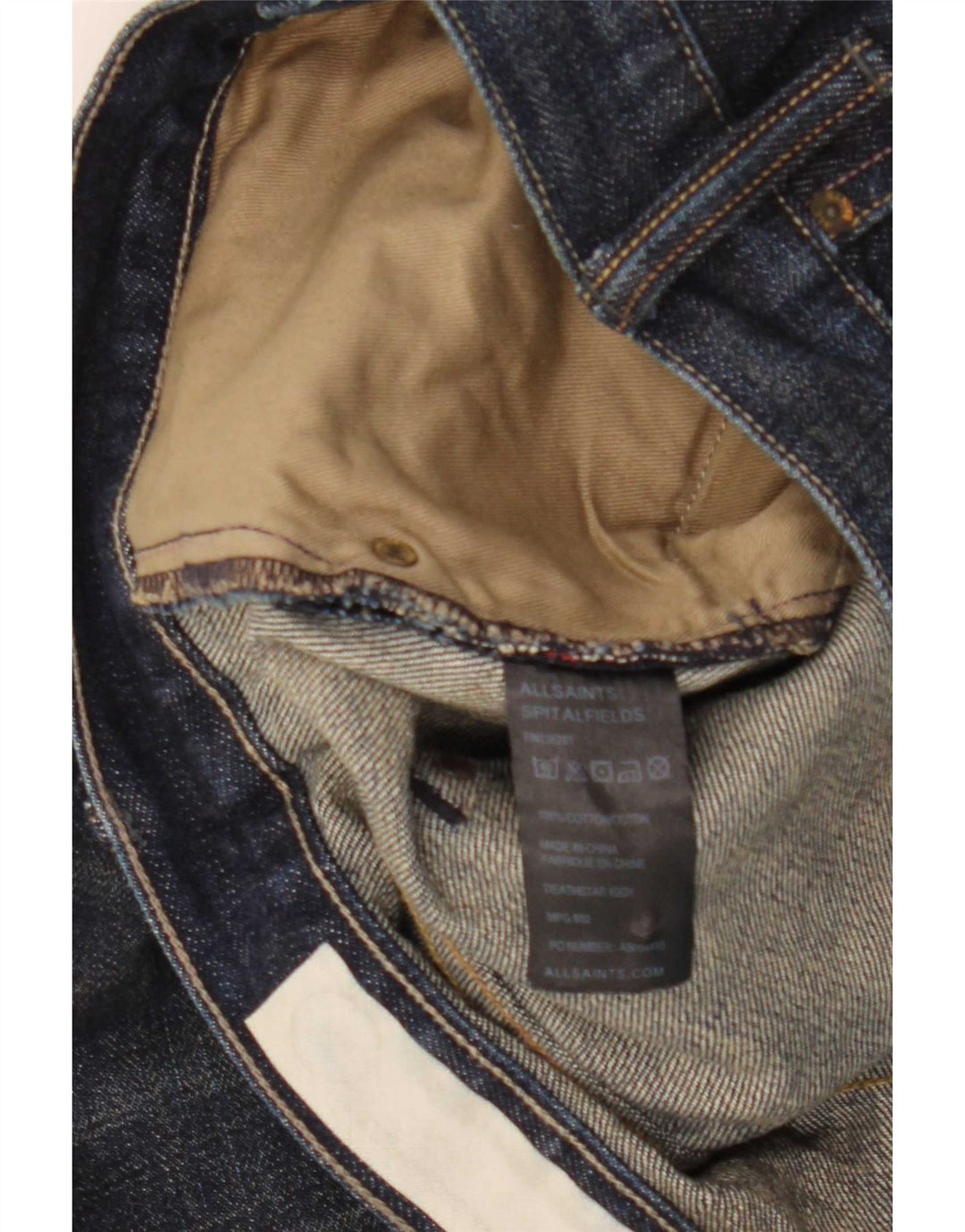 All Saints Ανδρικό Slim Jeans W32 L33 Navy Blue Cotton