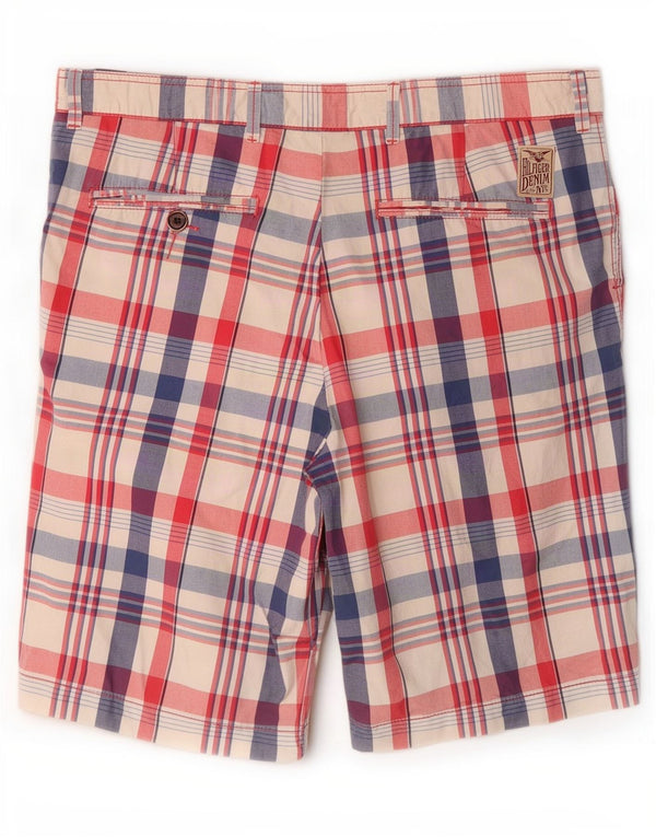 Ανδρικό σορτς Chino Tommy Hilfiger W34 Large Pink Check Cotton