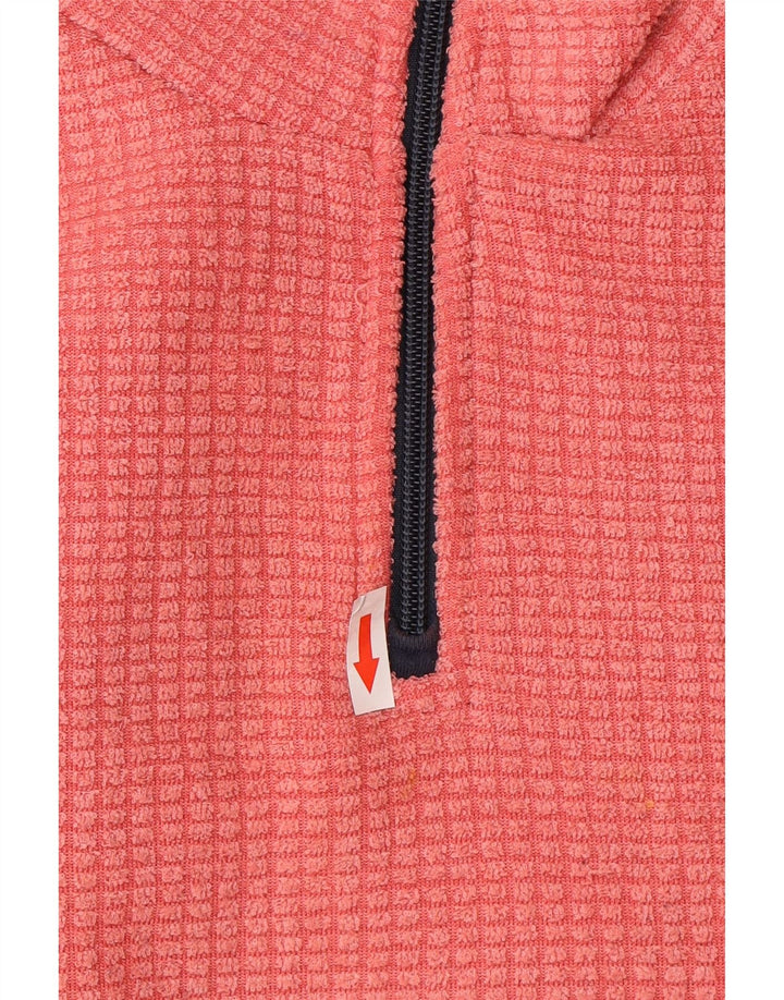 Weird Fish γυναικείο φερμουάρ Fleece Jumper UK 16 Large Pink Polyester