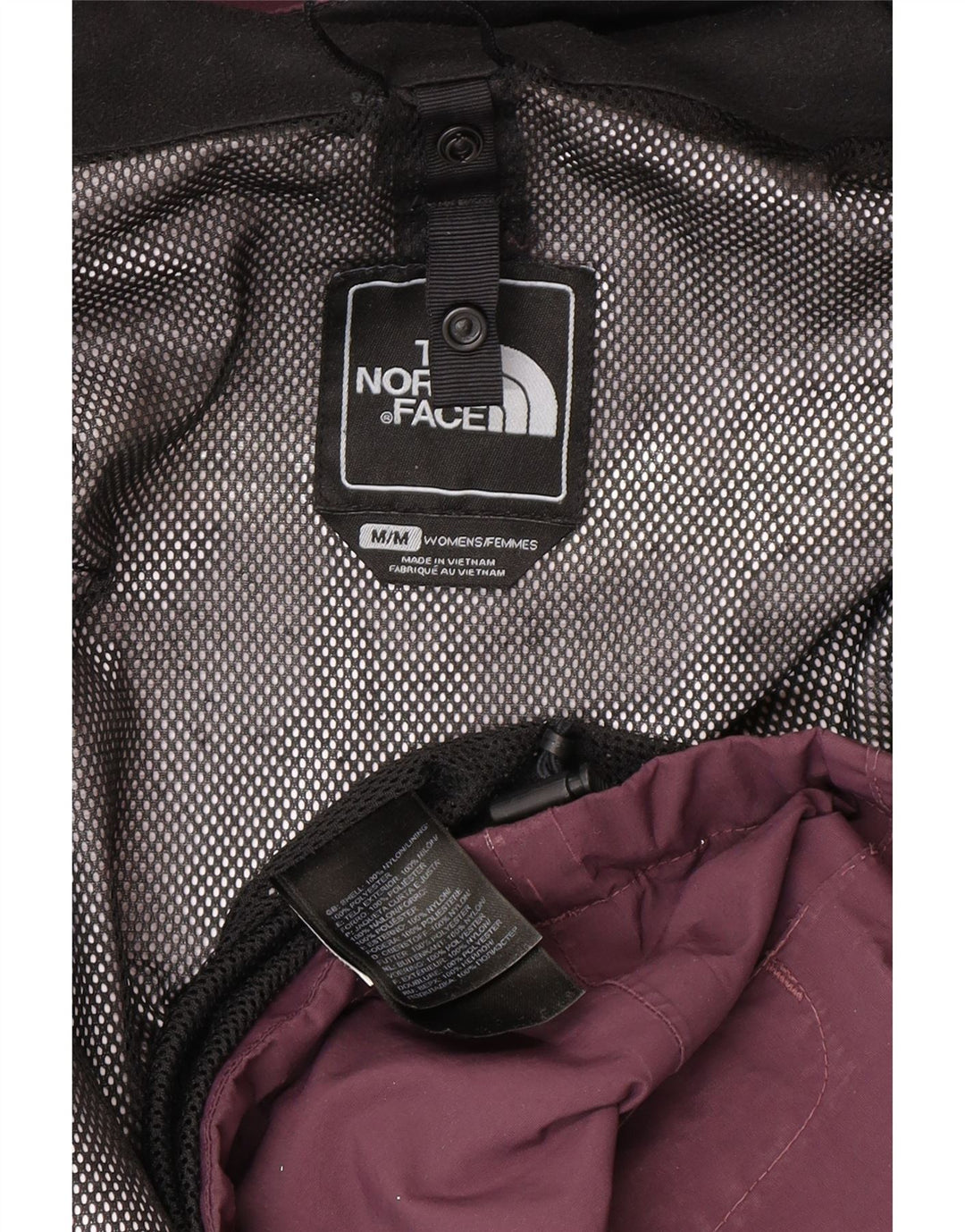 The North Face γυναικείο μπουφάν βροχής με κουκούλα UK 14 Medium Purple Nylon