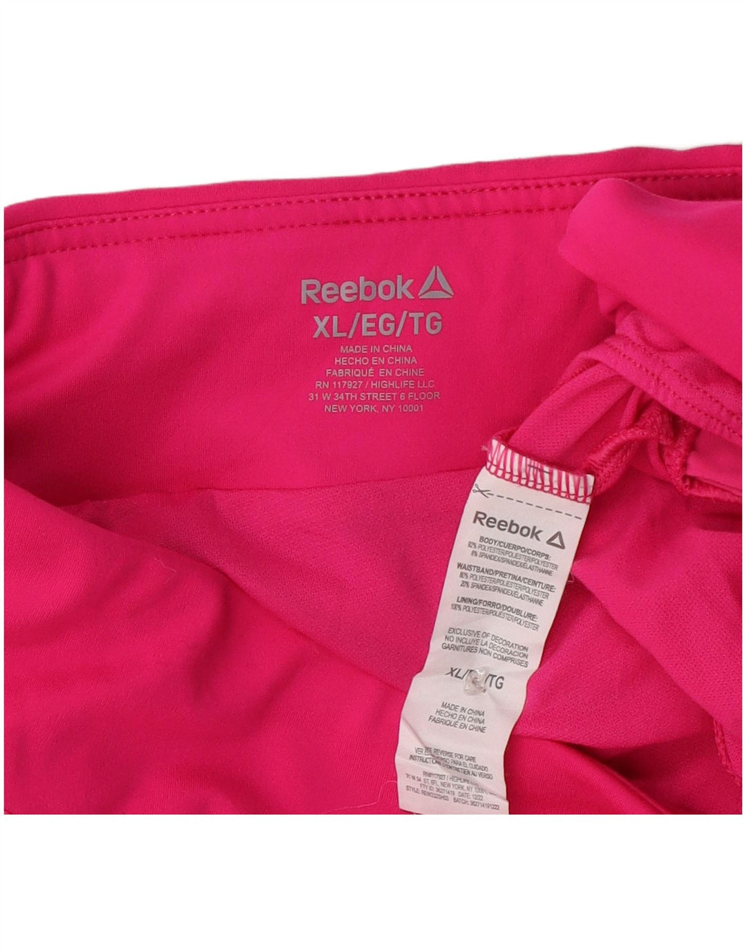 Γυναικείο αθλητικό σορτς Reebok UK 18 XL Pink Polyester