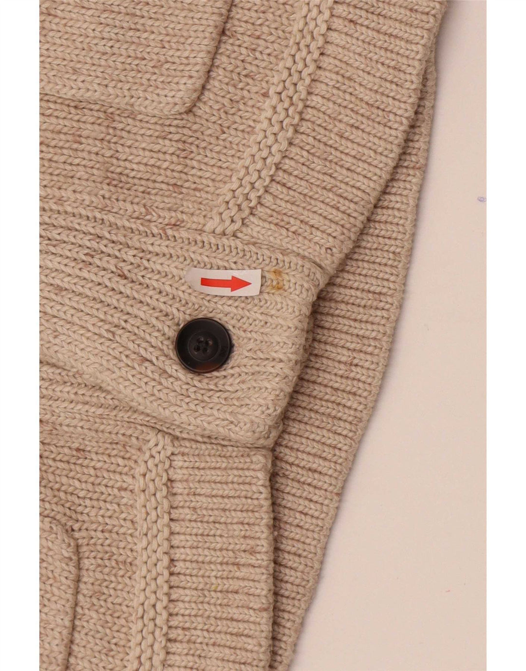 Ανδρικό πουλόβερ Lee Cardigan, Βαμβακερό μεσαίο μπεζ