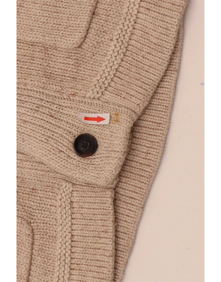 Ανδρικό πουλόβερ Lee Cardigan, Βαμβακερό μεσαίο μπεζ