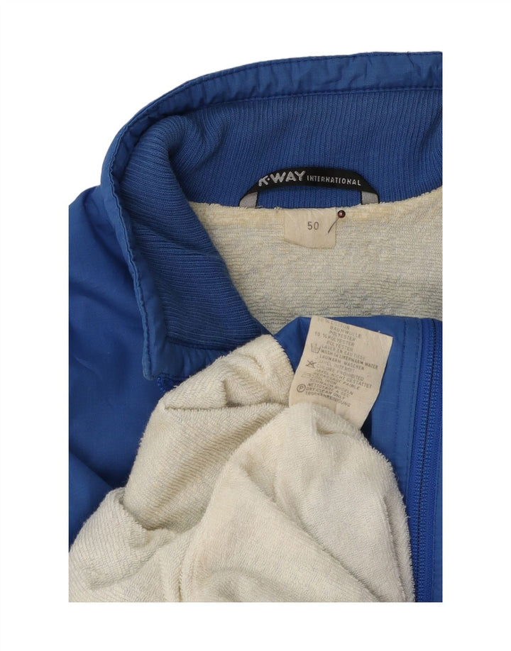 K-Way Ανδρικό Bomber Jacket IT 50 Large Blue Cotton