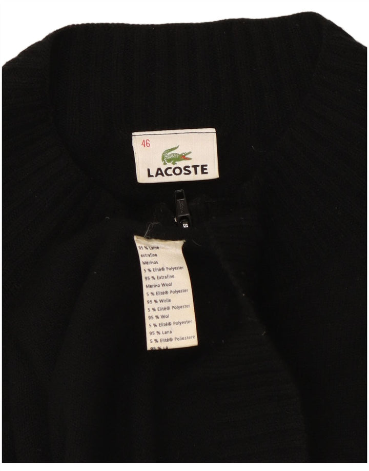 Γυναικείο πουλόβερ ζακέτα Lacoste Μέγεθος 46 XL Μαύρο Μαλλί