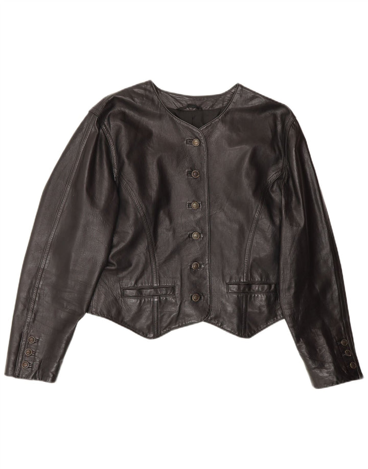 Γυναικείο δερμάτινο μπουφάν BOGNER Crop UK 14 Medium Black