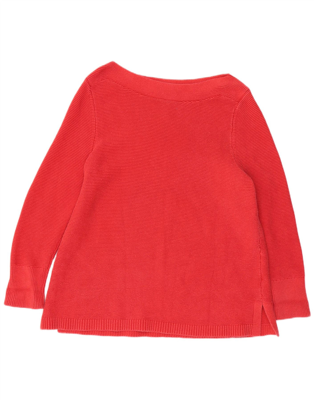 WHITE STUFF Γυναικείο πουλόβερ με λαιμό σκάφος UK 22 3XL κόκκινο βαμβακερό