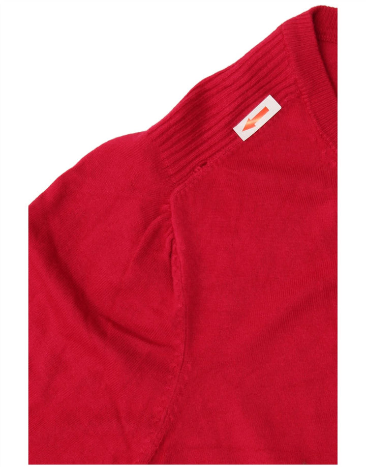 Marks & Spencer Γυναικεία ζακέτα Crop UK 16 μεγάλη κόκκινη βισκόζη