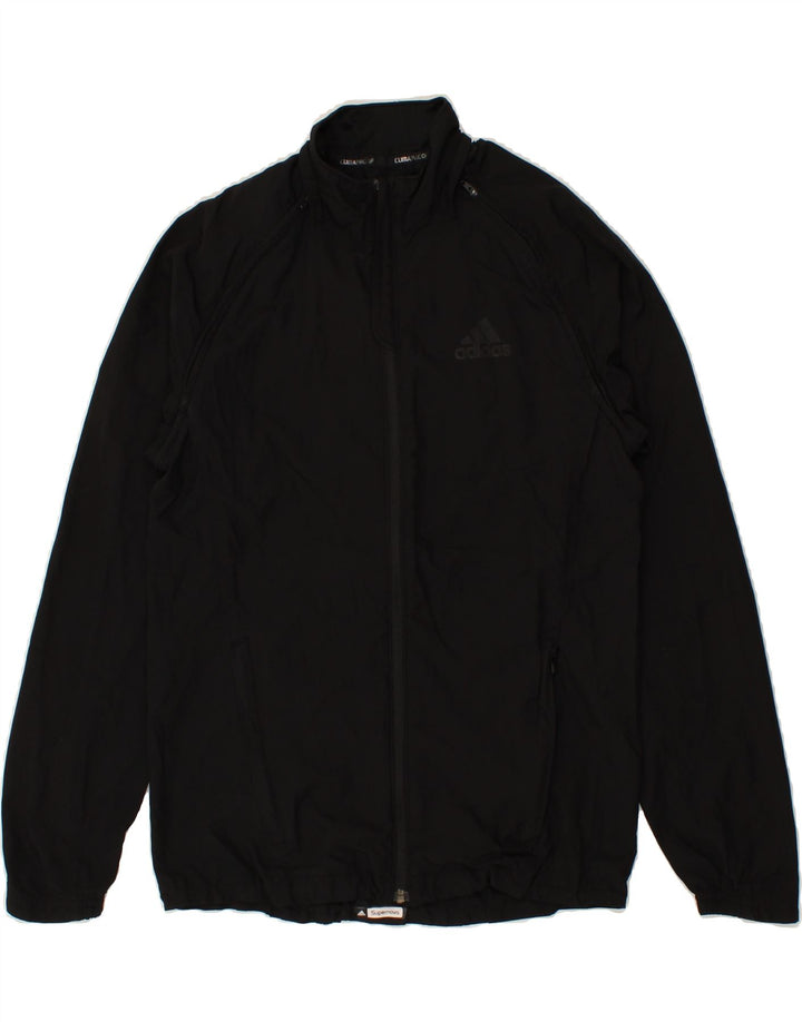 ADIDAS Womens Tracksuit Top Jacket UK 10 Small Black Polyester Vintage Adidas and Second-Hand Adidas from Messina Hembry 