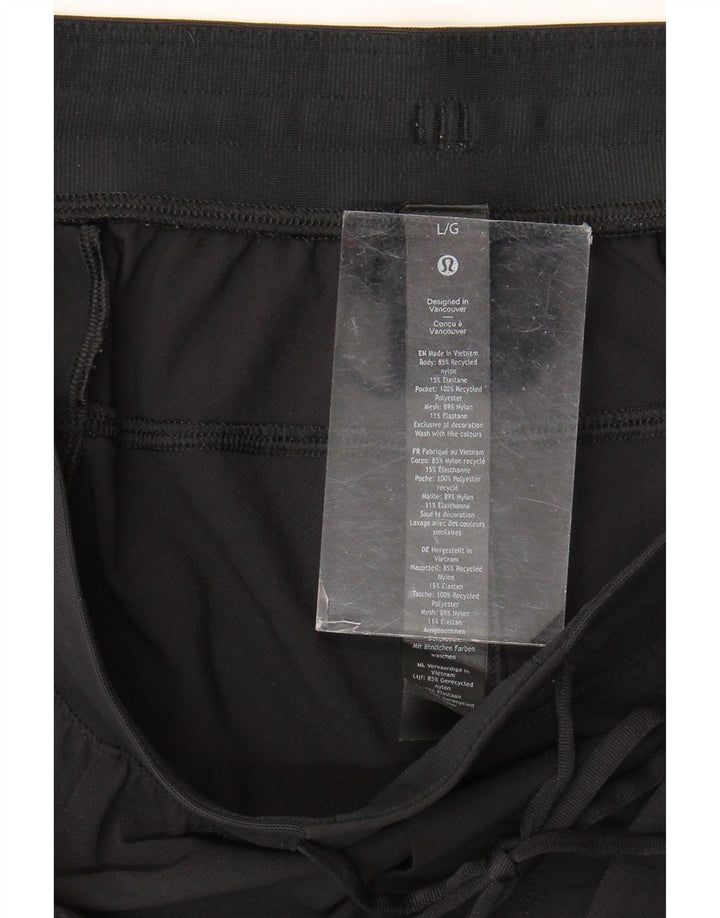 Γυναικείο αθλητικό σορτς Lululemon μεγάλο μαύρο νάιλον
