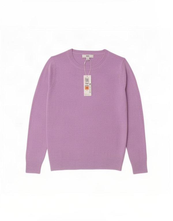 Marks & Spencer Γυναικείο πουλόβερ με λαιμόκοψη UK 10 Small Purple