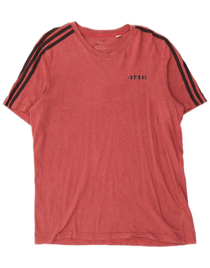Ανδρικό T-Shirt Adidas Top μεγάλο κόκκινο βαμβακερό
