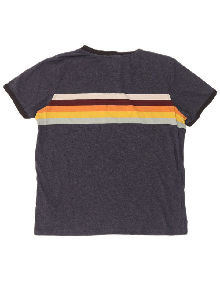 Ανδρικό T-Shirt Superdry Top Medium Navy Blue Colourblock