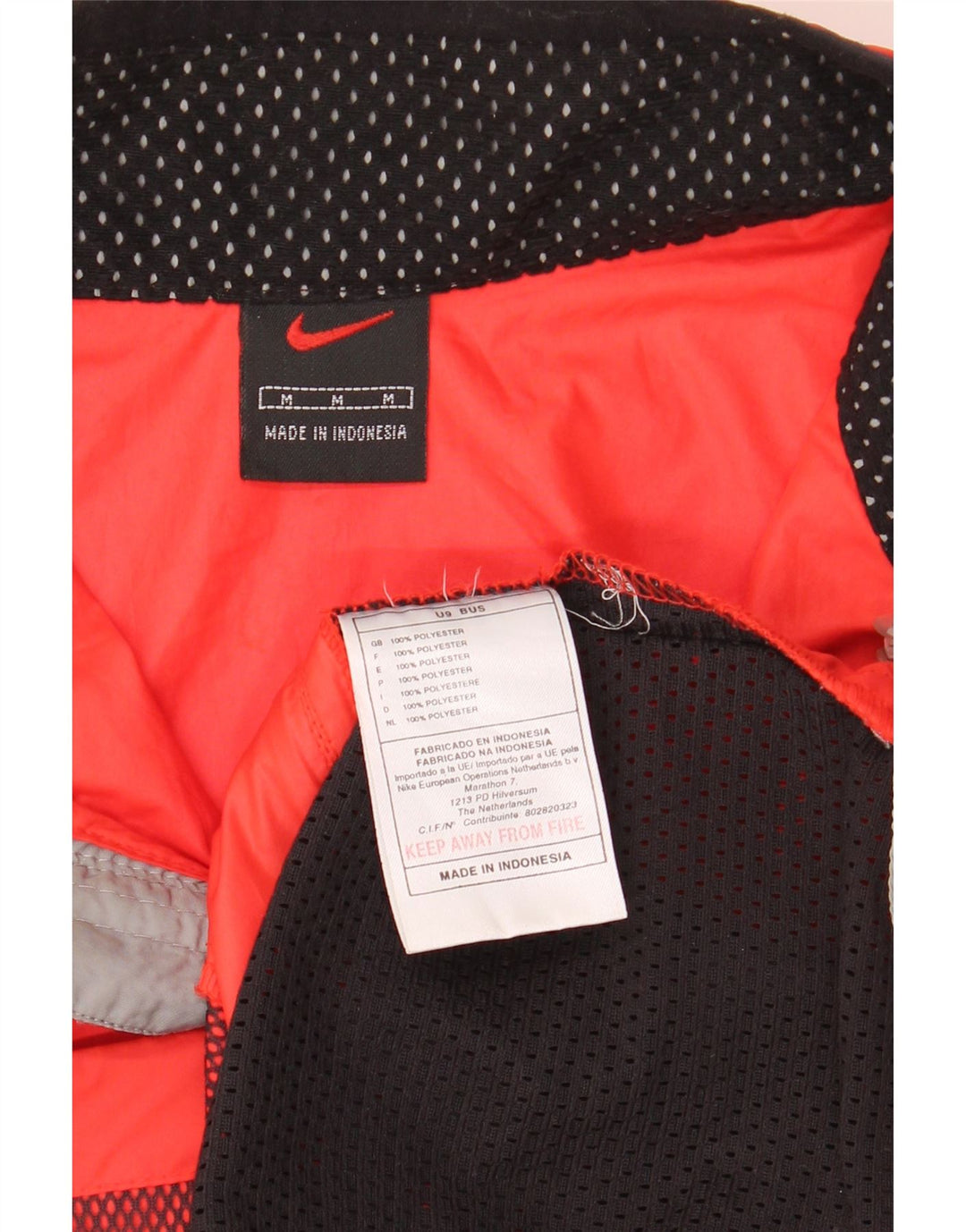 Ανδρική αμάνικη αθλητική φόρμα NIKE Μπουφάν με μεσαίο πορτοκαλί χρώμα