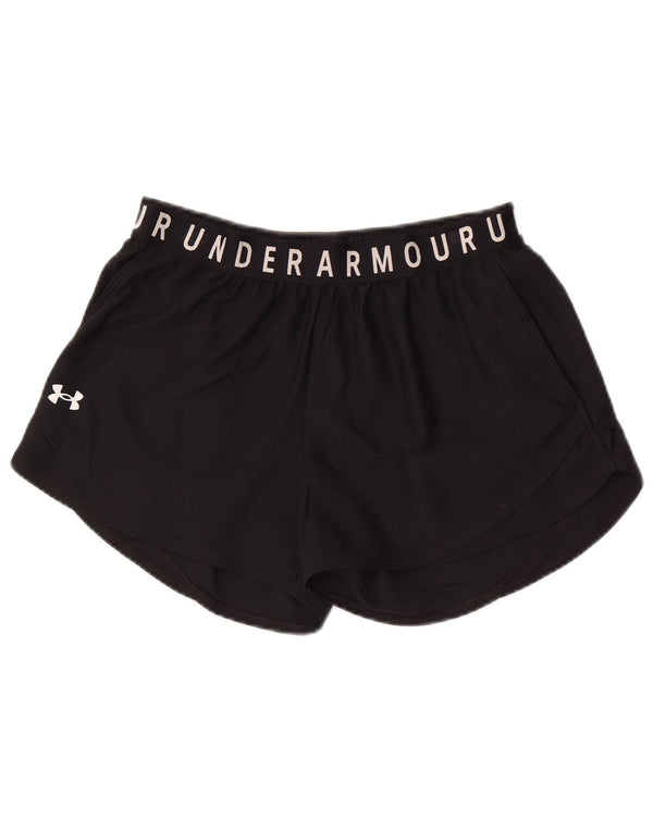 Under Armour Γυναικείο Heat Gear Loose Fit αθλητικό σορτς UK 14 μεγάλο μαύρο