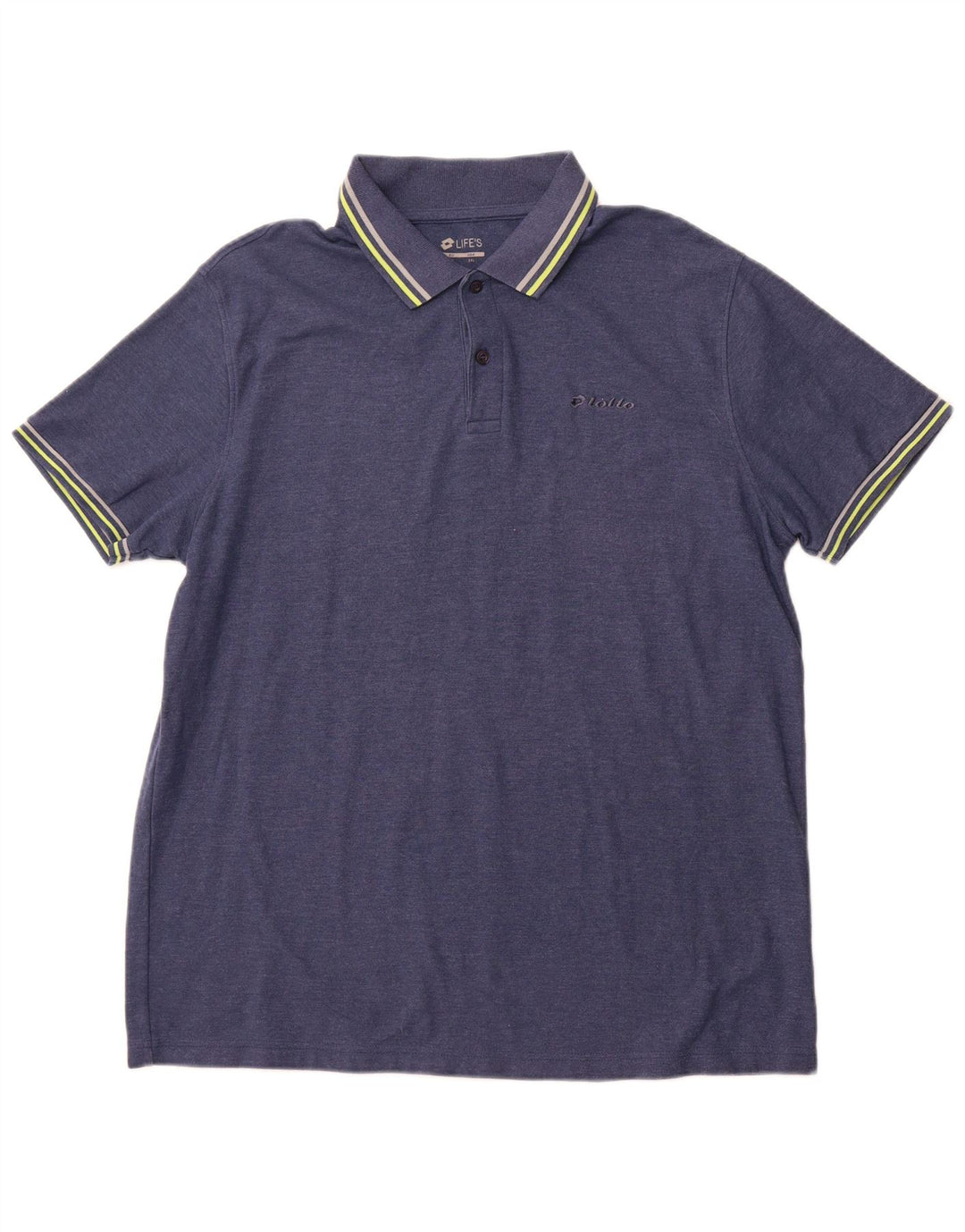 Ανδρικό μπλουζάκι πόλο LOTTO 2XL Navy Blue