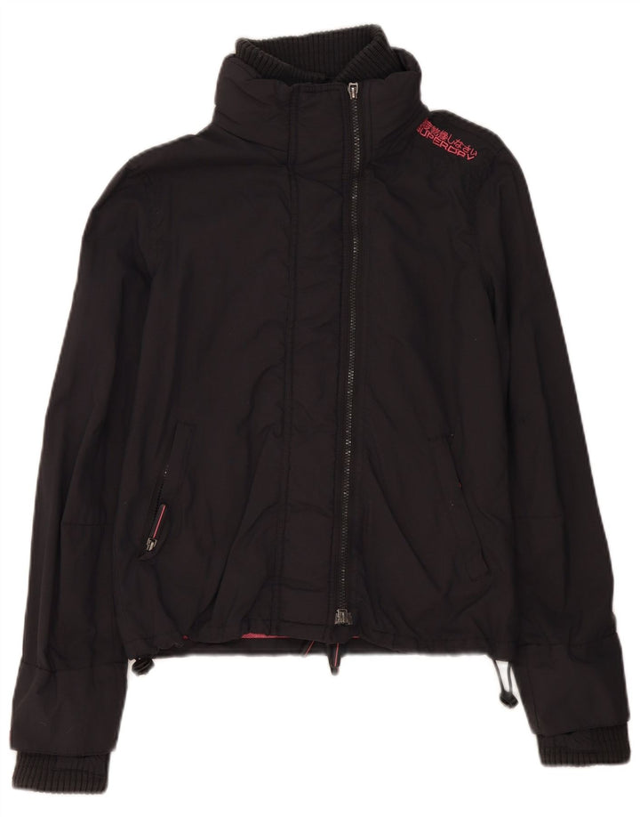 Superdry γυναικείο μπουφάν UK 14 Medium Black Nylon