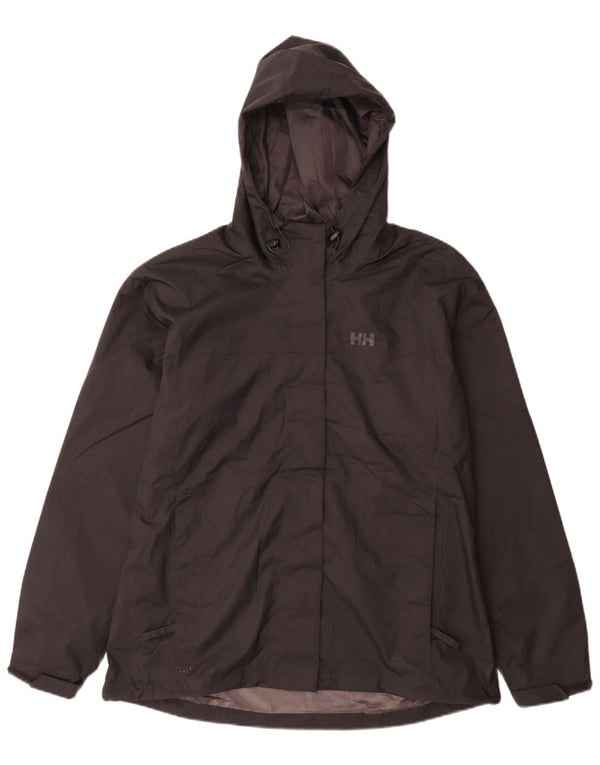 Helly Hansen Γυναικείο μπουφάν βροχής με κουκούλα UK 18 XL μαύρο πολυεστέρα