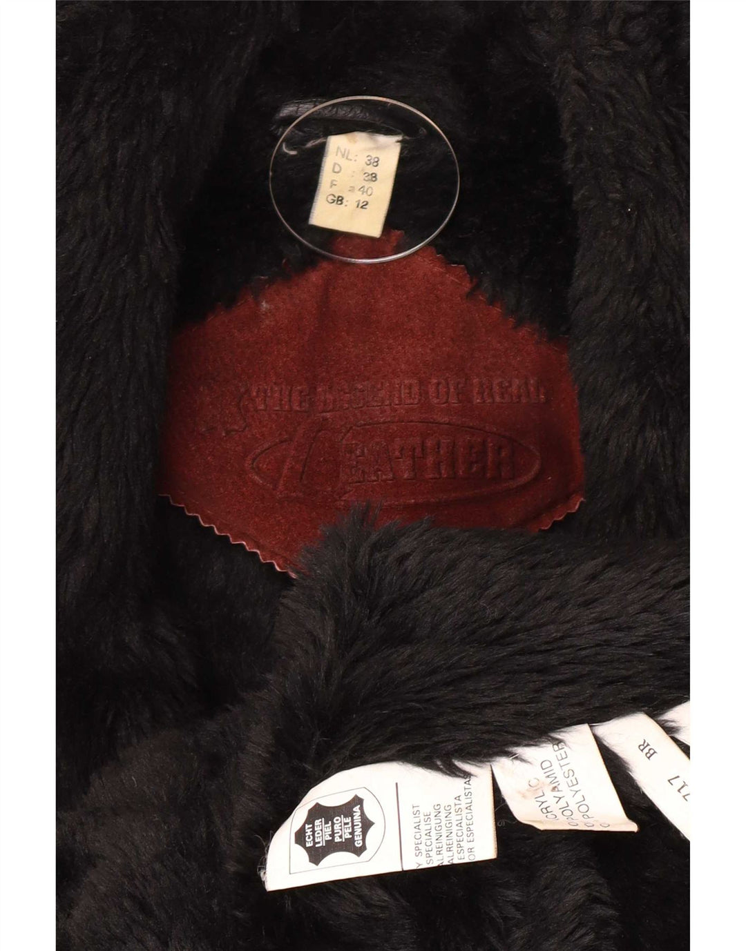 Vintage γυναικείο παλτό Shearling UK 12 μεσαίου καφέ χρώματος