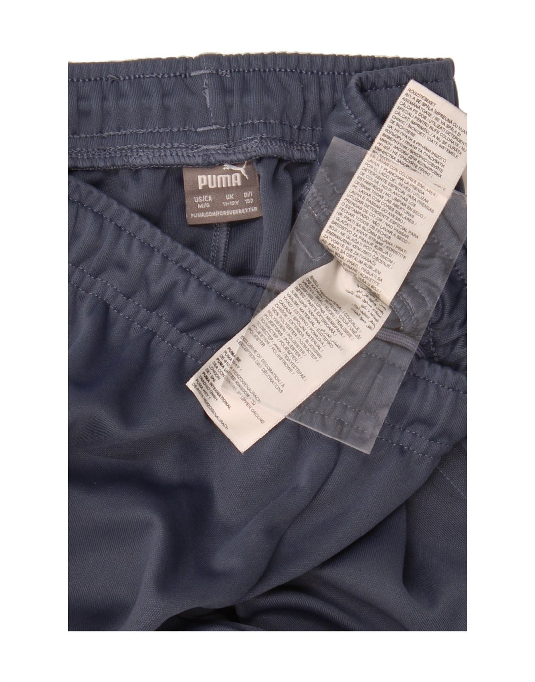 PUMA Boys Tracksuit Trousers 11-12 Years  Blue Colourblock Polyester Vintage Puma and Second-Hand Puma from Messina Hembry 
