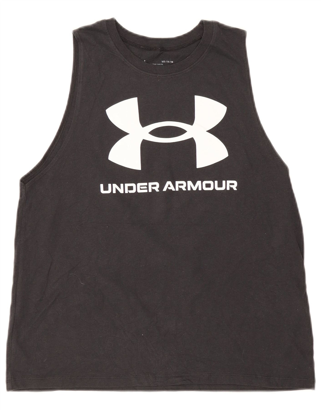 Under Armour Γυναικείο γραφικό γιλέκο UK 12 μεσαίο μαύρο βαμβακερό
