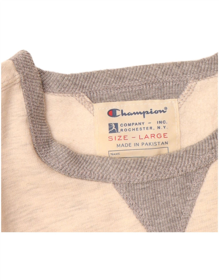 CHAMPION Mens Minnesota Gophers Sweatshirt Jumper Large Off White