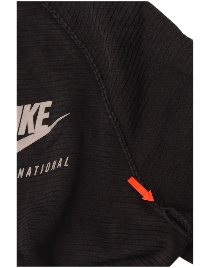 Ανδρικό φούτερ NIKE Jumper Μεγάλο μαύρο ριγέ βαμβακερό